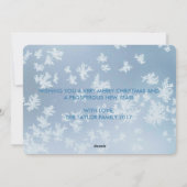 Laat het sneeuwen, laat het sneeuwen, laat het sne feestdagenkaart (Achterkant)