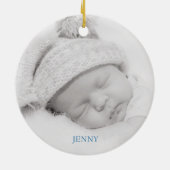 Laat het sneeuwen, laat het sneeuwen, laat het sne keramisch ornament (Achterkant)