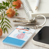 "Laat het sneeuwen, laat het sneeuwen" Sleutelhanger (Voorkant Rechts)