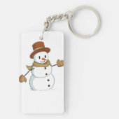 "Laat het sneeuwen, laat het sneeuwen" Sleutelhanger (achterkant)