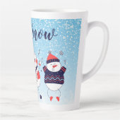 Laat het sneeuwen latte mok (Rechts)