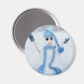 Laat het sneeuwen magneet (Voorkant / Achterkant)