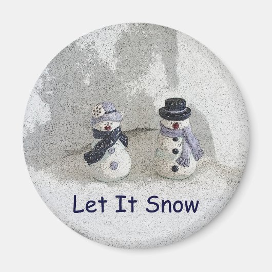 Laat het sneeuwen magneet (Voorkant)
