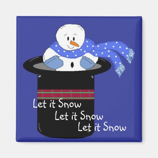 Laat het sneeuwen magneet (Voorkant)