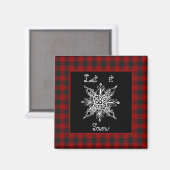 Laat het sneeuwen magneet (Voorkant / Achterkant)