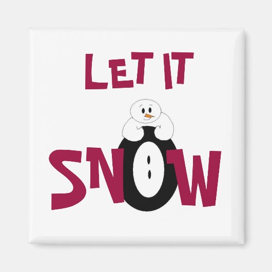 Laat het sneeuwen. magneet (Voorkant)