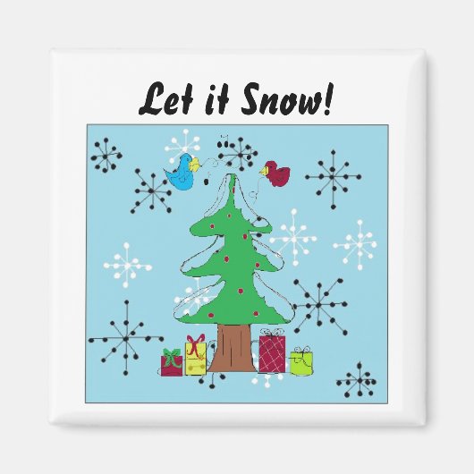 Laat het sneeuwen! magneet (Voorkant)
