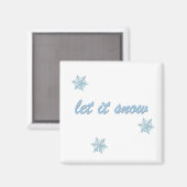 Laat het Sneeuwen Magneet (Voorkant / Achterkant)