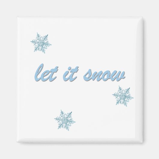 Laat het Sneeuwen Magneet (Voorkant)