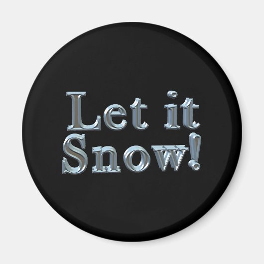 Laat het sneeuwen magneet (Voorkant)