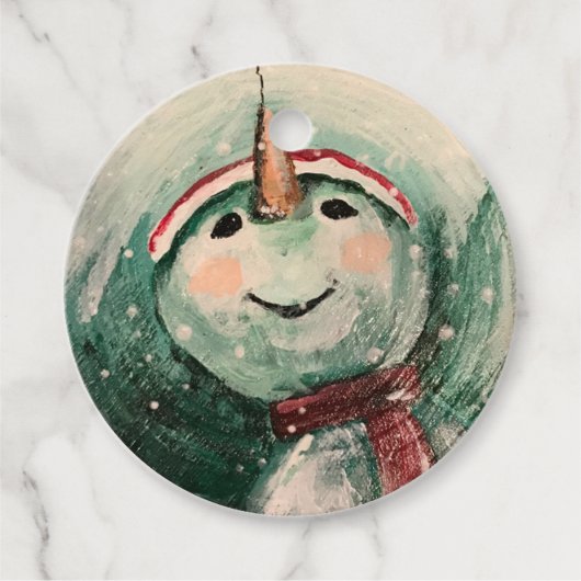 Laat het sneeuwen, Man! Bedankjes Labels (Voorkant)