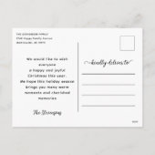 Laat het sneeuwen met een grappig vakantiestrand k feestdagenkaart (Achterkant)