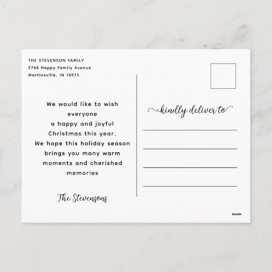 Laat het sneeuwen met een grappig vakantiestrand k feestdagenkaart (Achterkant)