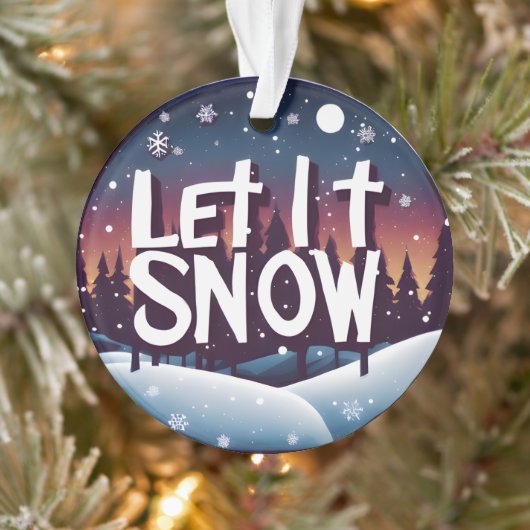 Laat het sneeuwen met het prachtige winterwonderla ornament (Boom)