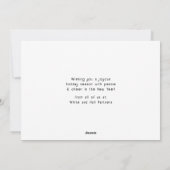 Laat het sneeuwen Minimalistisch Script Bedrijfsna Feestdagenkaart (Achterkant)