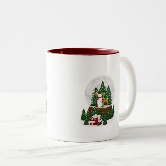 laat het sneeuwen - mok (Voorkant rechts)