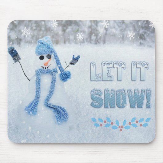 Laat het sneeuwen muismat (Voorkant)