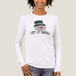 Laat het Sneeuwen, Nep Haak Sneeuwman Tri-Blend Shirt