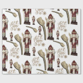 Laat het sneeuwen Notenkraker Soldaat Cadeaupapier (Vlak)