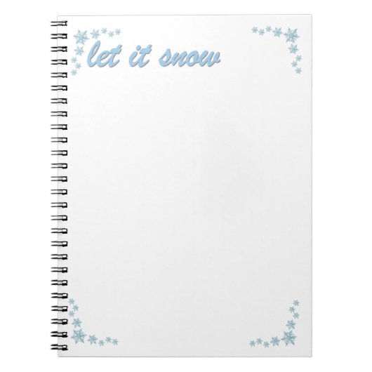 Laat het Sneeuwen Notitieboek (Voorkant)