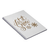 laat het sneeuwen notitieboek (Rechterzijde)