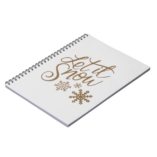 laat het sneeuwen notitieboek (Linkerzijde)