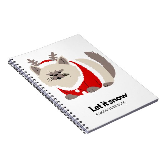 laat het sneeuwen notitieboek (Rechterzijde)