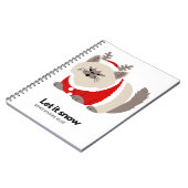 laat het sneeuwen notitieboek (Linkerzijde)