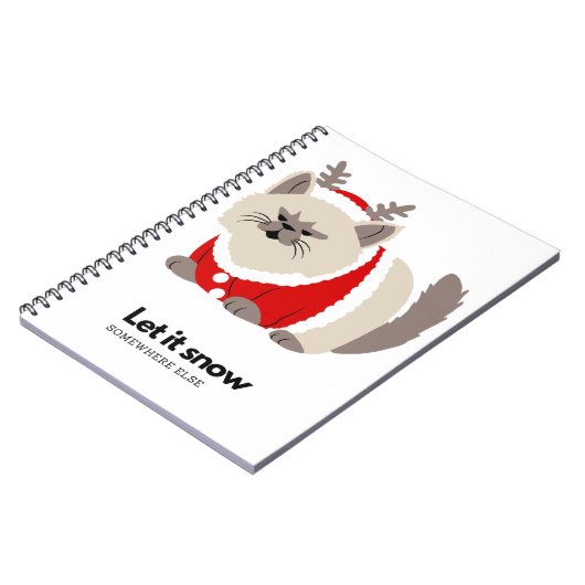 laat het sneeuwen notitieboek (Linkerzijde)