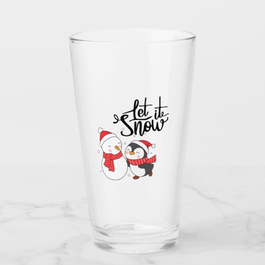 Laat het sneeuwen op een glas (Voorkant)