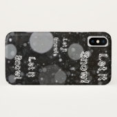 Laat het sneeuwen op een sneeuwige achtergrond Case-Mate iPhone case (Achterkant (horizontaal))