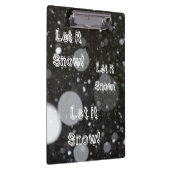 Laat het sneeuwen op een sneeuwige achtergrond klembord (Rechts)