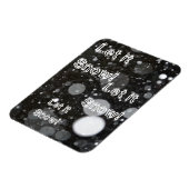 Laat het sneeuwen op een sneeuwige achtergrond magneet (Linkerzijde)