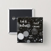 Laat het sneeuwen op een sneeuwige achtergrond vierkante button 5,1 cm (Voorkant /achterkant)