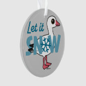 Laat het sneeuwen. ornament (voorkant)