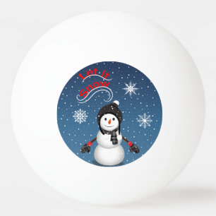Laat het sneeuwen  pingpongbal