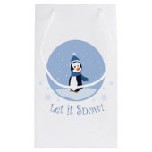 Laat het sneeuwen! (Pinguïn) Klein Cadeauzakje (Achterkant)