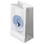 Laat het sneeuwen! (Pinguïn) Klein Cadeauzakje (Voorkant Gekanteld)