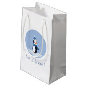 Laat het sneeuwen! (Pinguïn) Klein Cadeauzakje (Achterkant Gekanteld)