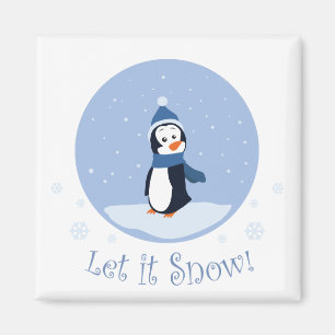 Laat het sneeuwen! (Pinguïn) Magneet