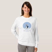 Laat het sneeuwen! (Pinguïn) T-shirt (Voorkant volledig)