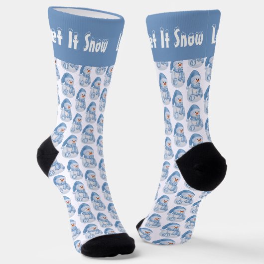 Laat het sneeuwen Premium Crew Sock Sokken (Gebogen)