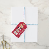 Laat het sneeuwen | Runderen, Beer van polen, ping Cadeaulabel (Met Touw)