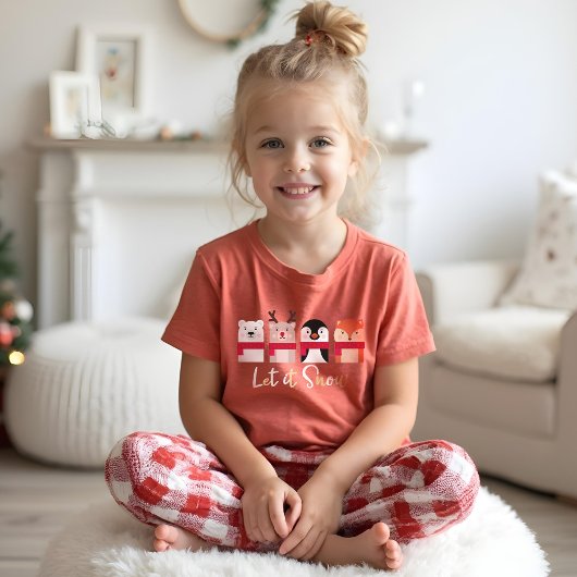 Laat het sneeuwen | Runderen, Beer van polen, ping Tri-Blend Shirt