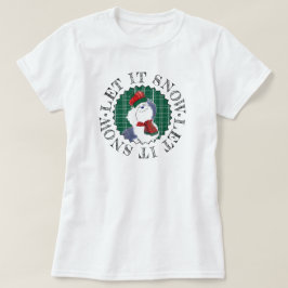 Laat het sneeuwen Schattigee herdershond Gezellige T-shirt