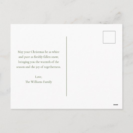 Laat het sneeuwen Schattigee kerst rendieren famil Feestdagenkaart (Achterkant)