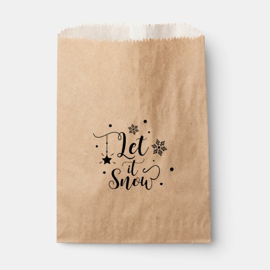 LAAT HET SNEEUWEN Script Winter Kerstvakantie Favo Bedankzakje (Voorkant)