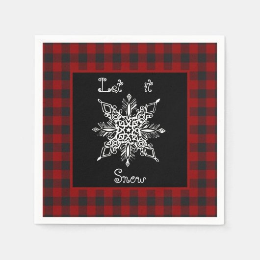 Laat het sneeuwen  servet (Voorkant)
