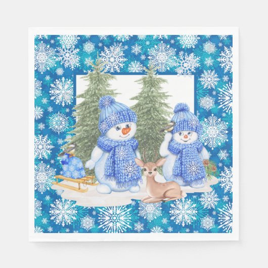 Laat het sneeuwen servet (Voorkant)