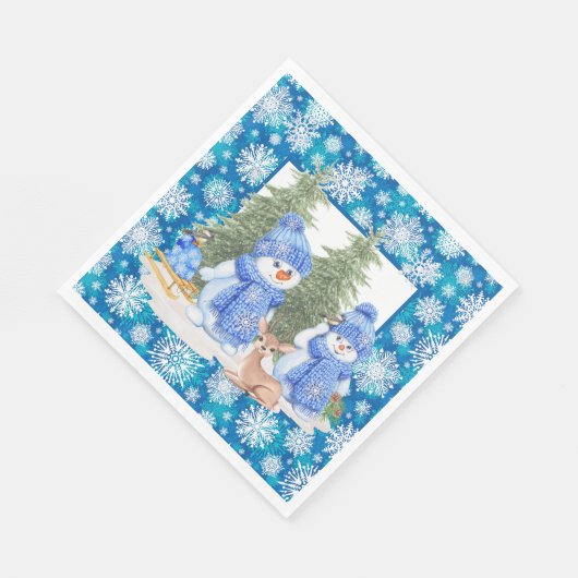 Laat het sneeuwen servet (Hoek)